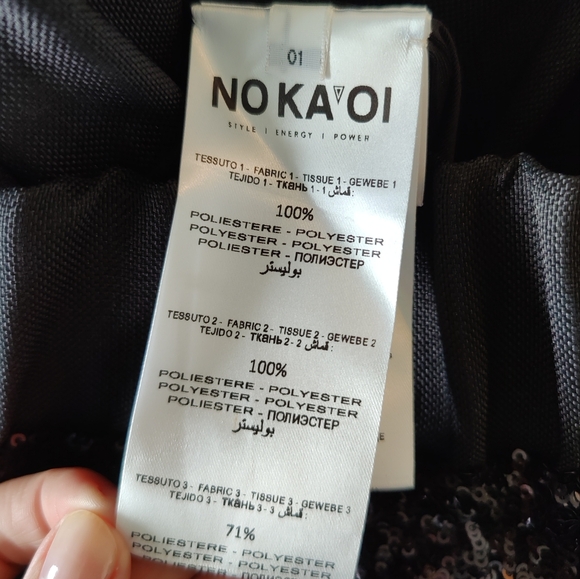NOKAOI midnight jogger. Sequin embroidered jogger pant size S - Picture 7 of 7